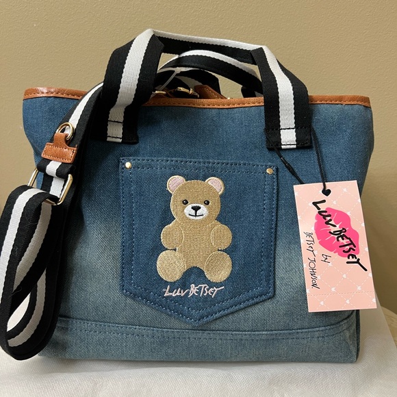Betsey Johnson Handbags - Betsy Johnson Denim (Luv By Betsy) C-Boody NWT